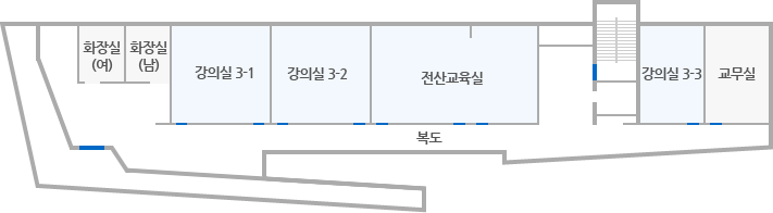 종합교육센터 시설 3층 안내도